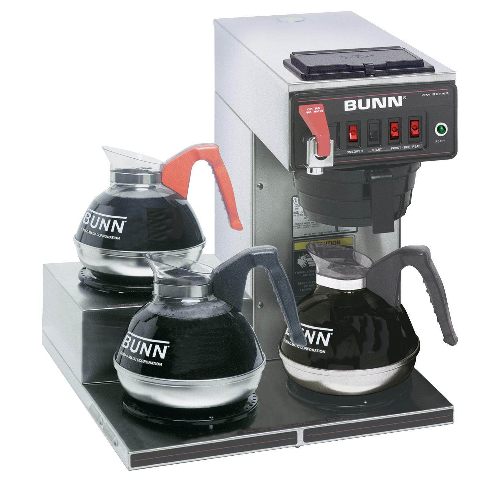 CWTF153, Plastic Funnel (3 Lower Left Warmers) Coffee BUNN