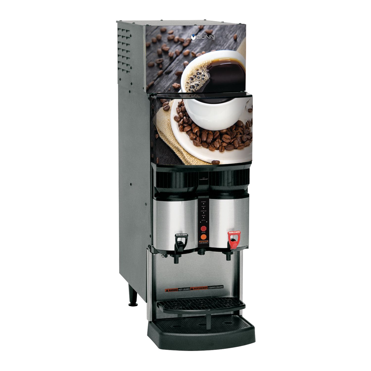 Bunn LCA-2 PC Ambient Liquid Coffee Dispenser with Portion Control Dual  Head - Kitchen Guys