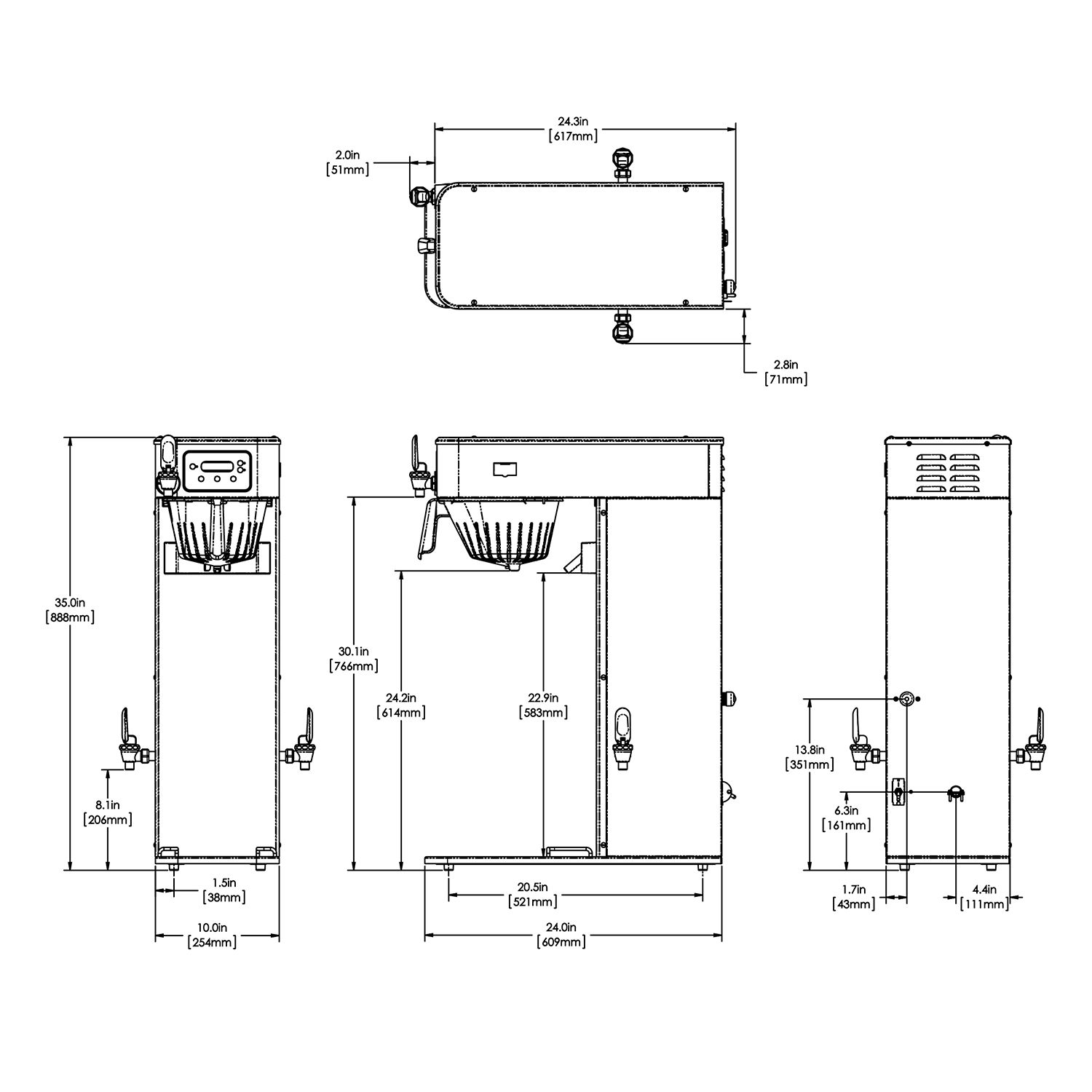 ITCBDVHV DualVolt High Volume Coffee & Tea Combos BUNN
