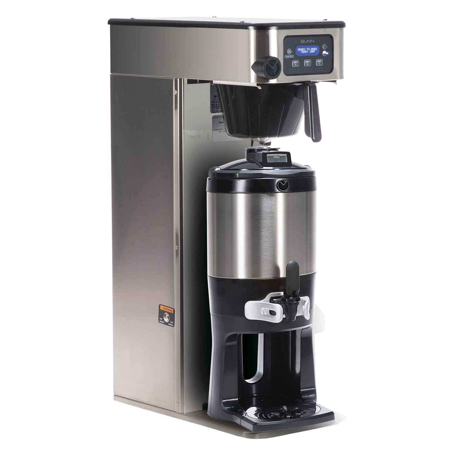 ICB-DV, Tall, Dual Volt 120V w/Display Group - Coffee - BUNN